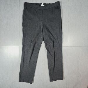 J Jill Ponte Slim Leg Knit Pants Pull On Medium M Pockets